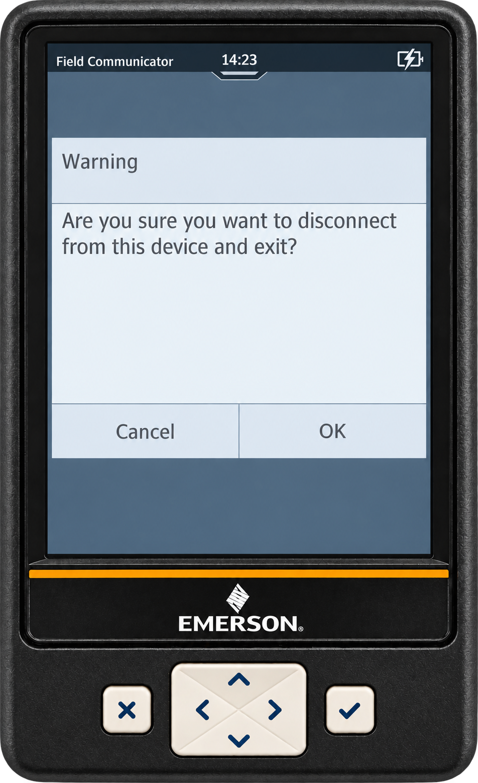 TREX confirmation: disconnect from this device and exit